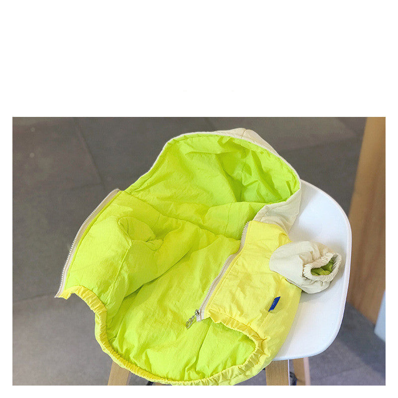 HKM-2013757 Cozy Color-Blocking Winter Cotton Dog Clothes for All Breeds