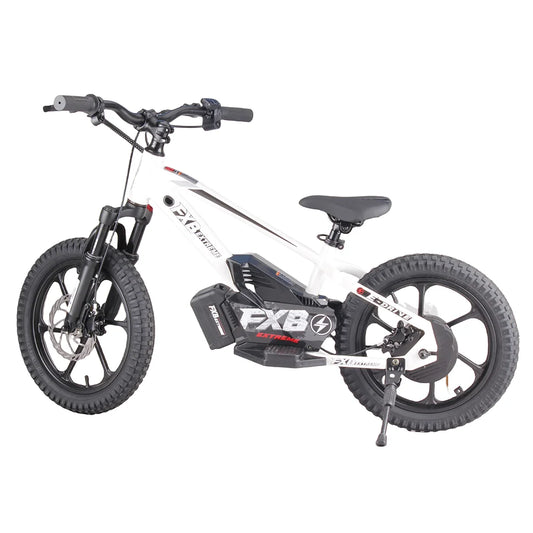 HKM-201427 Electric Balance Bike with 3 Speed Settings, 16" Wheels, and Lithium Battery, Lightweight with Disc Brakes, Ideal for Kids