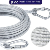 HKM-2015165 Durable Stainless Steel Wire Rope Dog Leash - Available in Multiple Lengths