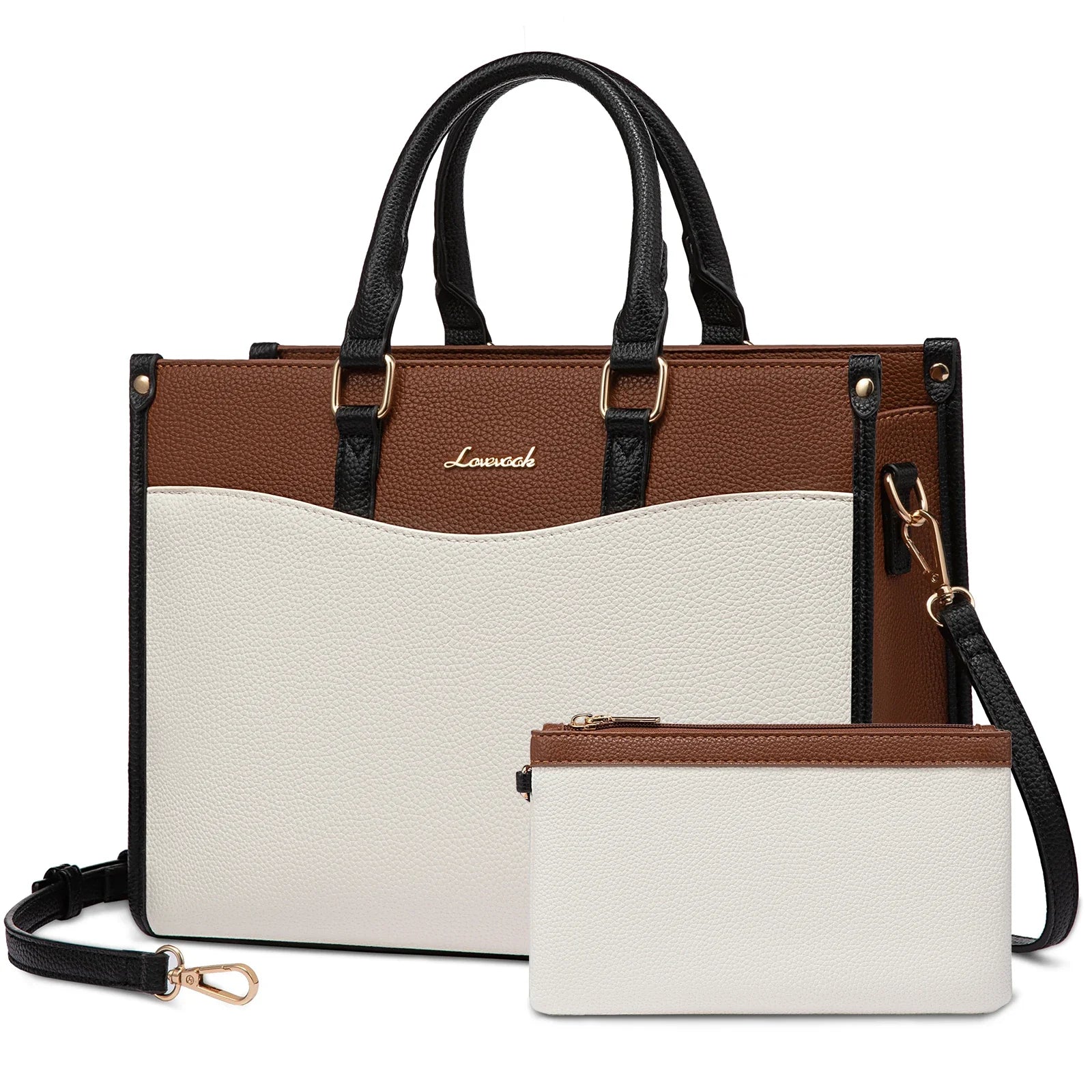 HKM-201555 Trendy Top Handle Satchel and Crossbody Tote Handbags for Women in Office and Business Settings