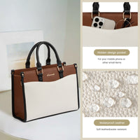 HKM-201555 Trendy Top Handle Satchel and Crossbody Tote Handbags for Women in Office and Business Settings
