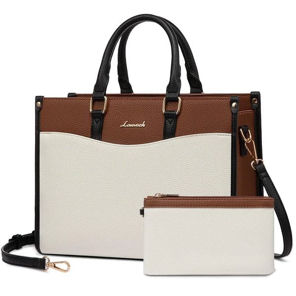 HKM-201555 Trendy Top Handle Satchel and Crossbody Tote Handbags for Women in Office and Business Settings