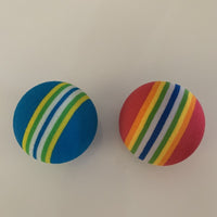 HKM-201619 Pet Cat Elastic Mute Rainbow Ball Toy