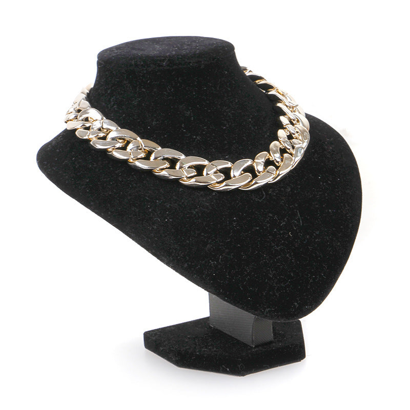 HKM-2017341 Geometric Hip Hop Style Dog Collar for Small and Medium Dogs in Silver and Gold