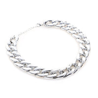 HKM-2017341 Geometric Hip Hop Style Dog Collar for Small and Medium Dogs in Silver and Gold
