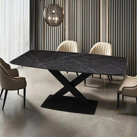 HKM-201875 Stylish Contemporary MDF Dining Table for Home, Hotel, and Restaurant Use