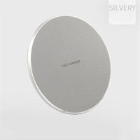 HKM-201875 Ultra-Thin 10W Round Wireless Charger – Aluminum Alloy Design in Multiple Colors