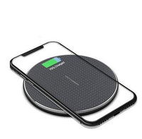 HKM-201875 Ultra-Thin 10W Round Wireless Charger – Aluminum Alloy Design in Multiple Colors