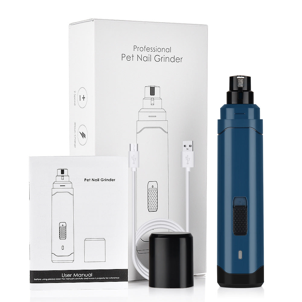 HKM-2019133 Automatic USB Pet Nail Polisher for Cats and Dogs - Electric Manicure Tool with Dual Speed Options