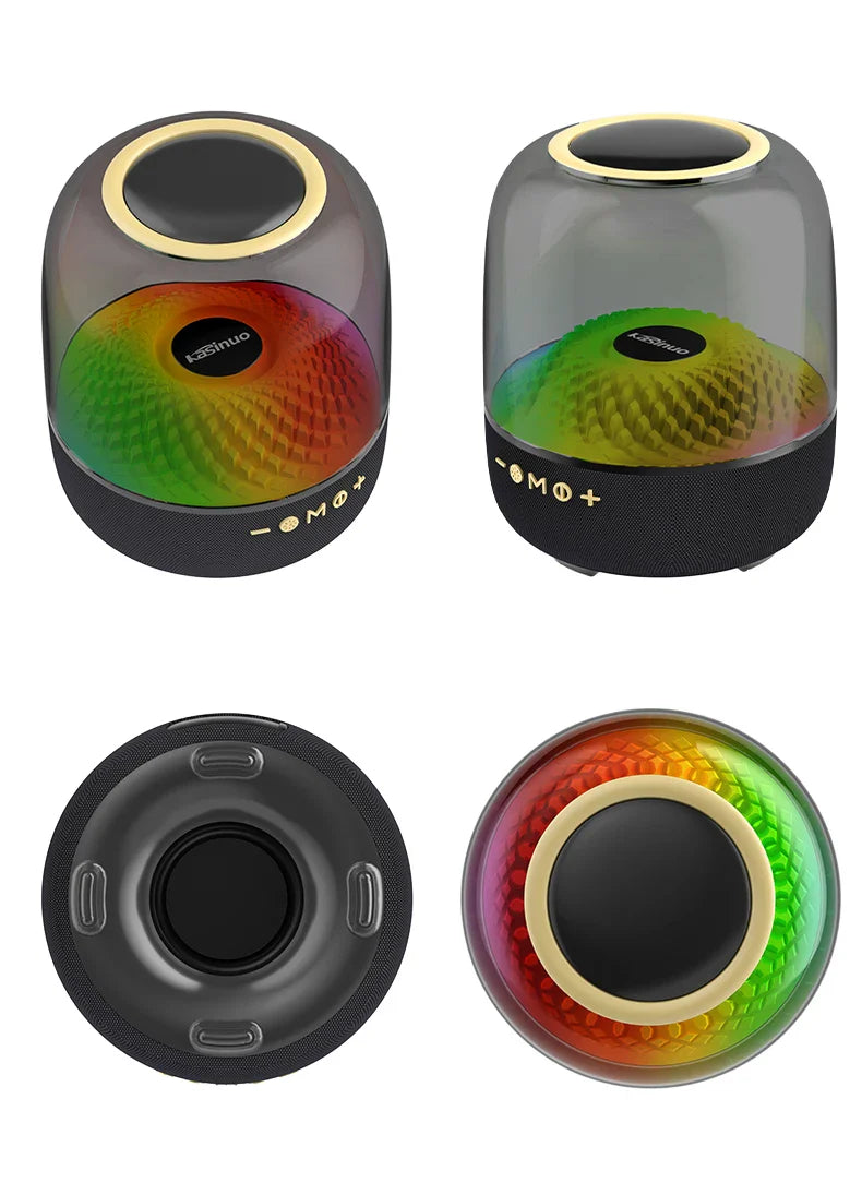 HKM-202003 Portable Waterproof Bluetooth Speaker with LED Light for Indoor and Outdoor Use