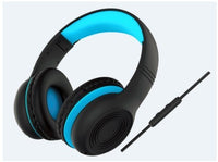 HKM-202195 Lightweight Folding Children's Headset with Microphone and 3.5mm Audio Plug