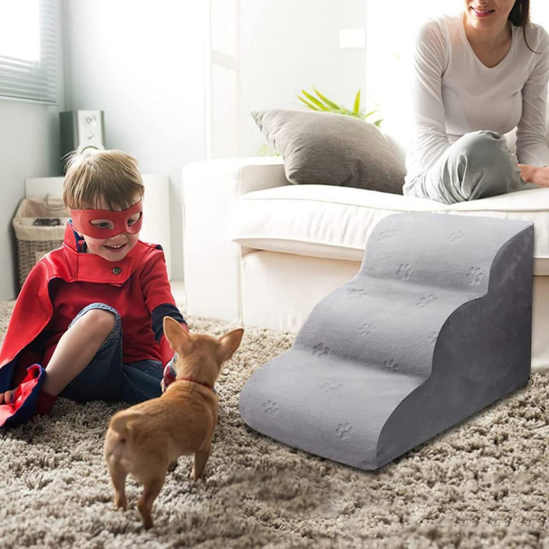 HKM-2024381 Non-slip Pet Step Ladder for Small Dogs and Kittens - Removable and Washable Design, Multiple Colors Available