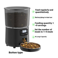 HKM-2024893 Automatic 4L Pet Feeder for Dogs and Cats with Smart Graffiti APP Control