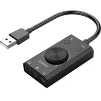 HKM-202515 Multi-Function USB External Sound Card with Mute Switch and Volume Control