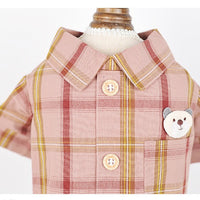 HKM-2025277 Comfortable Cotton Pet Shirt with Breathable Two-Leg Design