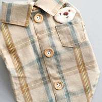 HKM-2025277 Comfortable Cotton Pet Shirt with Breathable Two-Leg Design