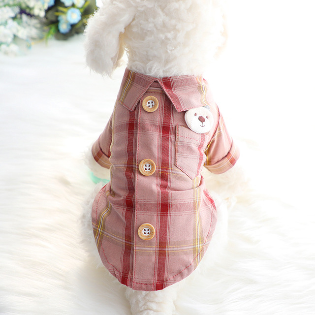 HKM-2025277 Comfortable Cotton Pet Shirt with Breathable Two-Leg Design