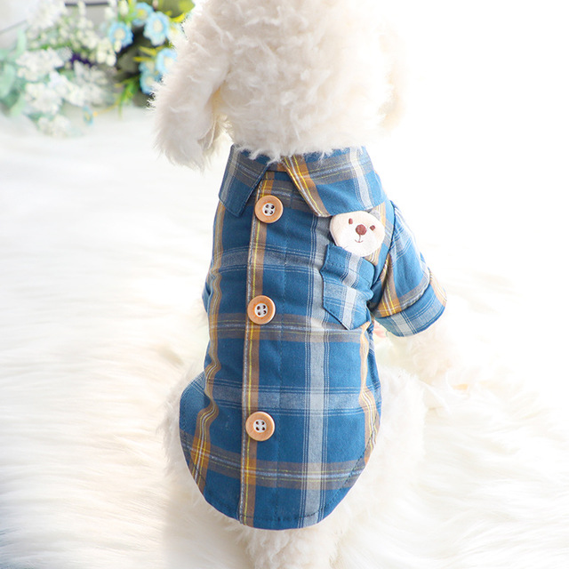 HKM-2025277 Comfortable Cotton Pet Shirt with Breathable Two-Leg Design