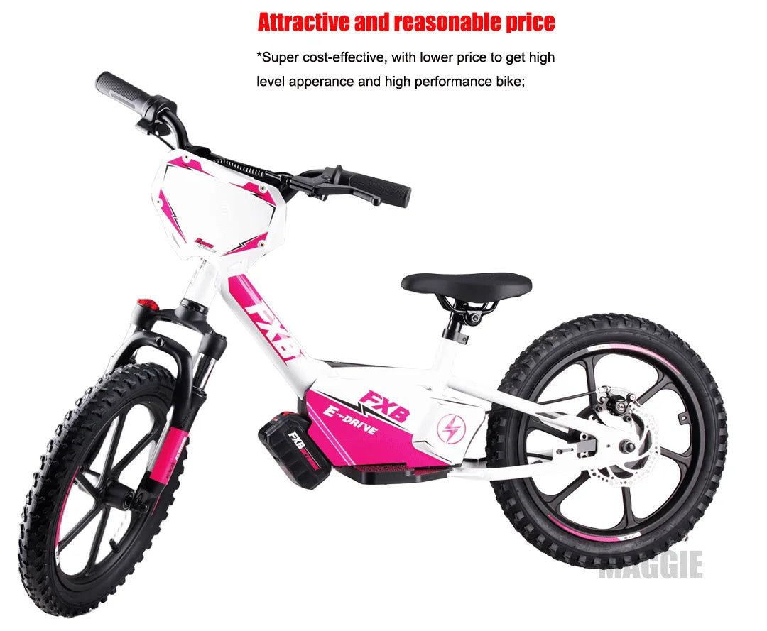 HKM-202579 16-inch Steel Frame Hydraulic Fork Electric Scooter for Kids with 200W Motor and Disc Brake
