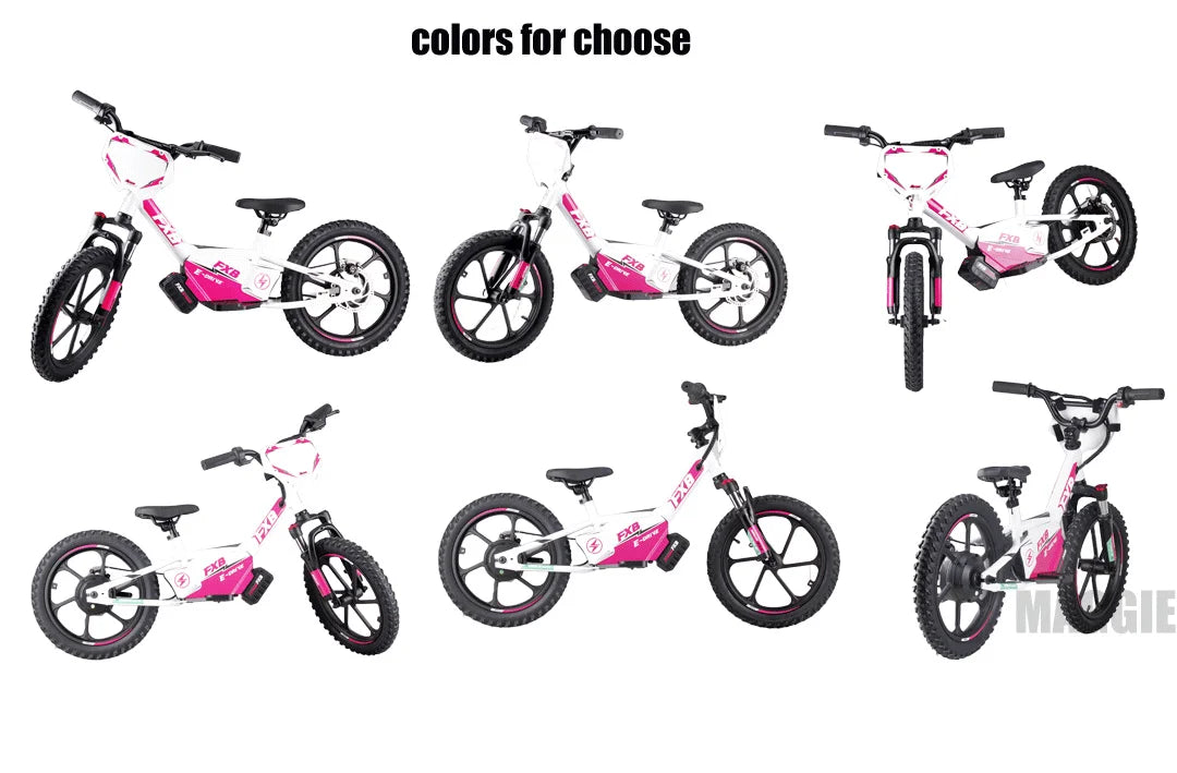 HKM-202579 16-inch Steel Frame Hydraulic Fork Electric Scooter for Kids with 200W Motor and Disc Brake