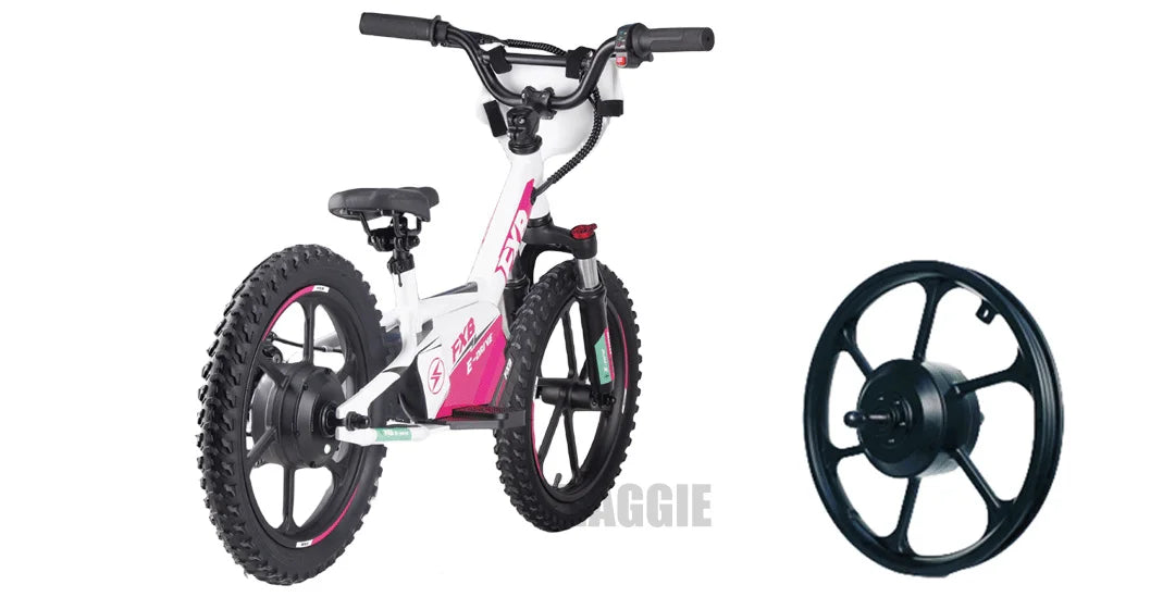 HKM-202579 16-inch Steel Frame Hydraulic Fork Electric Scooter for Kids with 200W Motor and Disc Brake