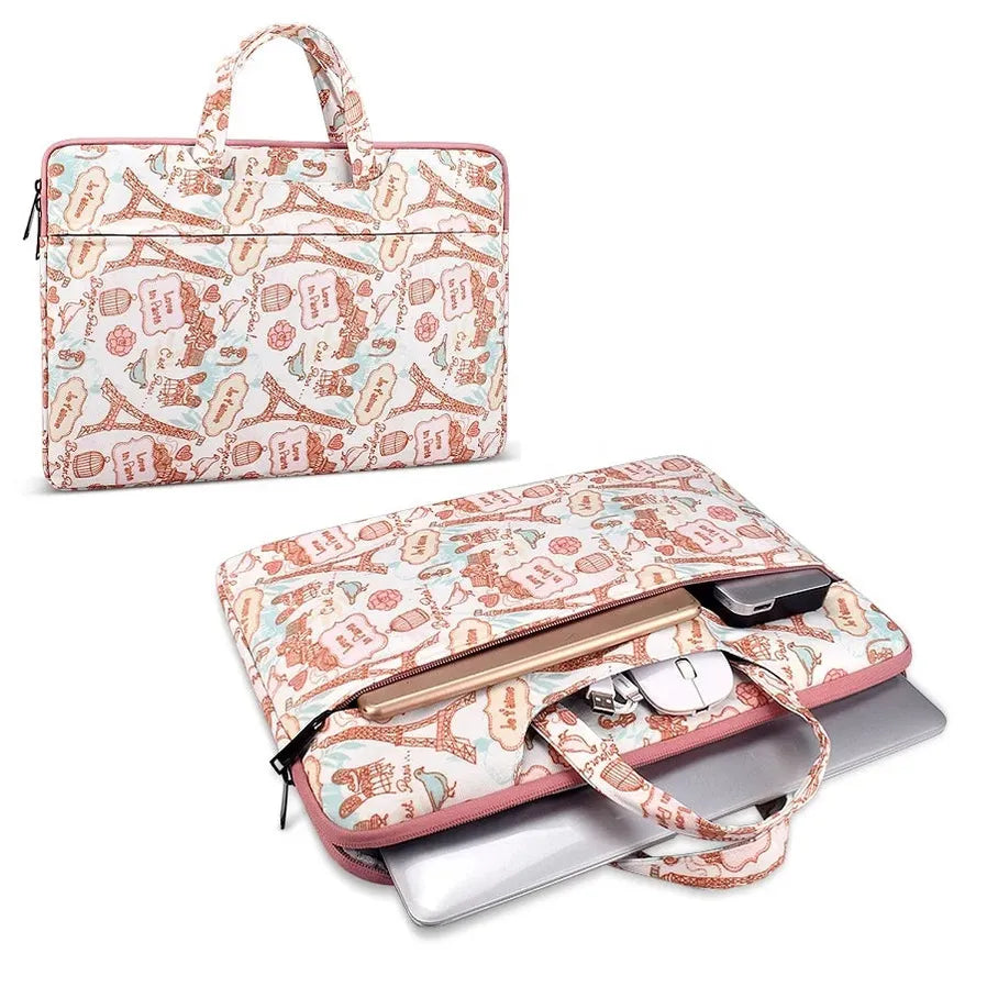 HKM-202707 Multifunctional Laptop Bag for 13 to 15.4 Inch Computers with Pattern Printing Design