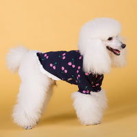 HKM-2027453 Cotton Stretch T-Shirt for Dogs in Casual Style ¨C Available in Blue and White