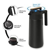 HKM-202771 Custom Stainless Steel Insulated Beverage Dispenser for Coffee, Water, and Tea with Dual-Wall Design and Handle