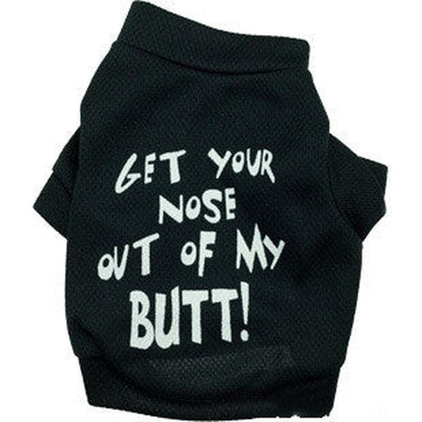 HKM-202899 Black Mesh Sniff With Me T-Shirt for Dogs - Comfortable Leisure Wear in Various Sizes