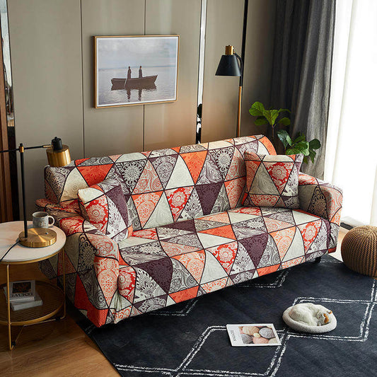 HKM-202963 Elastic Fabric Leather Sofa Cover - Full Coverage, Multiple Colors & Sizes Available