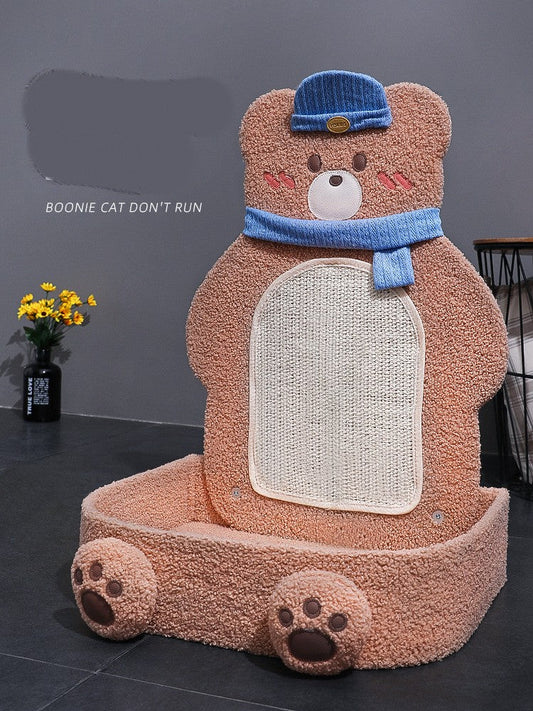 HKM-2030141 Vertical Cat Scratching Board with Sisal Rope and Cute Design for Play and Rest