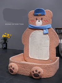 HKM-2030141 Vertical Cat Scratching Board with Sisal Rope and Cute Design for Play and Rest