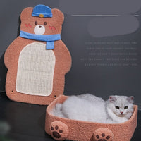 HKM-2030141 Vertical Cat Scratching Board with Sisal Rope and Cute Design for Play and Rest