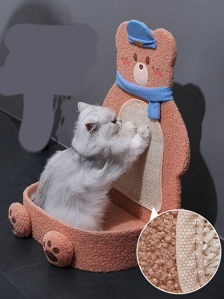 HKM-2030141 Vertical Cat Scratching Board with Sisal Rope and Cute Design for Play and Rest
