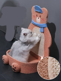 HKM-2030141 Vertical Cat Scratching Board with Sisal Rope and Cute Design for Play and Rest