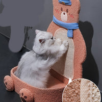 HKM-2030141 Vertical Cat Scratching Board with Sisal Rope and Cute Design for Play and Rest