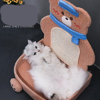 HKM-2030141 Vertical Cat Scratching Board with Sisal Rope and Cute Design for Play and Rest