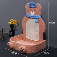 HKM-2030141 Vertical Cat Scratching Board with Sisal Rope and Cute Design for Play and Rest