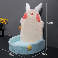 HKM-2030141 Vertical Cat Scratching Board with Sisal Rope and Cute Design for Play and Rest