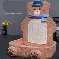 HKM-2030141 Vertical Cat Scratching Board with Sisal Rope and Cute Design for Play and Rest