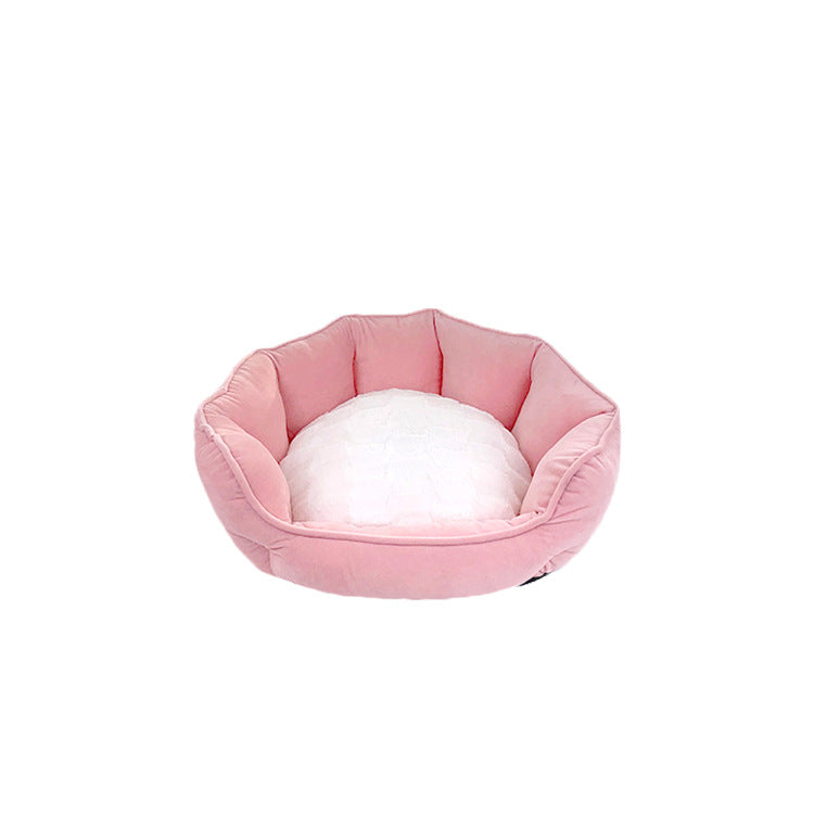 HKM-2030909 Plush Thickened Pet Litter Shelter for Dogs and Cats - Multiple Colors Available