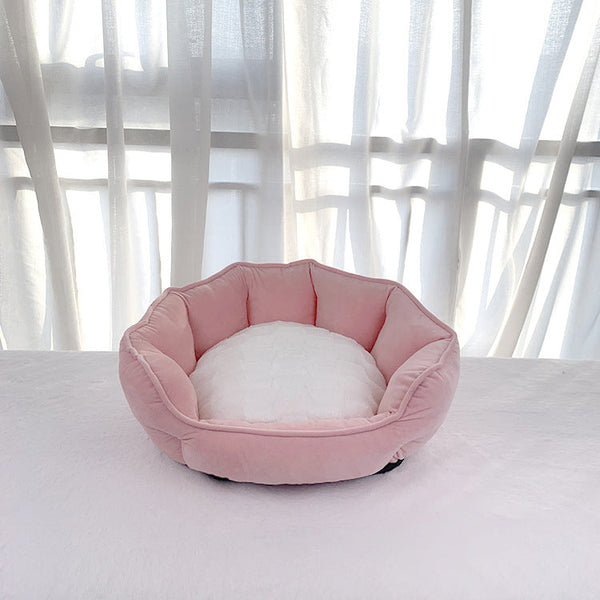 HKM-2030909 Plush Thickened Pet Litter Shelter for Dogs and Cats - Multiple Colors Available