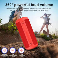 HKM-203155 Portable Waterproof TWS Bluetooth Speaker with AUX and TF Card Support – 20W Loud Crank Hi-Fi Stereo for Outdoor Use
