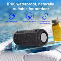 HKM-203155 Portable Waterproof TWS Bluetooth Speaker with AUX and TF Card Support – 20W Loud Crank Hi-Fi Stereo for Outdoor Use