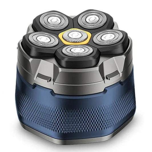 HKM-203219 Cordless Electric Head Shaver with 6D Floating Heads, IPX6 Waterproof, Type-C Rechargeable, LED Digital Display