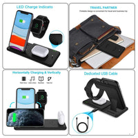HKM-203219 Universal Fast Charge Wireless Charger with Foldable Design for Mobile Phones and Accessories