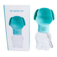 HKM-2032701 Portable Pet Travel Mug - Blue Powder, ABS Material with Transparent PC Cup Body, Easy to Clean
