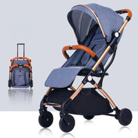 HKM-203347 Luxury Foldable Baby Stroller Compact Lightweight Aluminium Pushchair for Travel