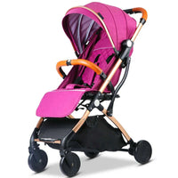 HKM-203347 Luxury Foldable Baby Stroller Compact Lightweight Aluminium Pushchair for Travel