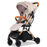 HKM-203347 Luxury Foldable Baby Stroller Compact Lightweight Aluminium Pushchair for Travel